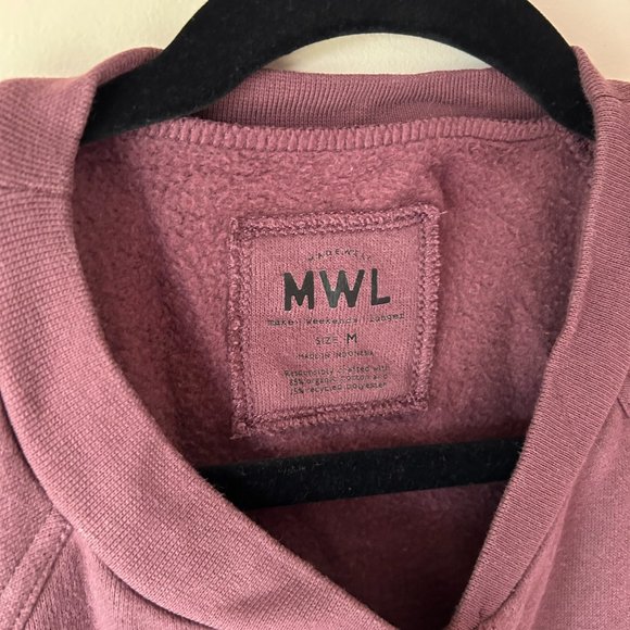 Madewell MWL Purple Sweatshirt Medium - Picture 2 of 2